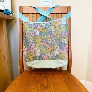 MY LITTLE PONY Beach Tote Bag Purse Children’s, Blue, Green, Pink, Orange